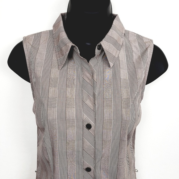 KENNETH COLE sleeveless plaid dress - Picture 2 of 8